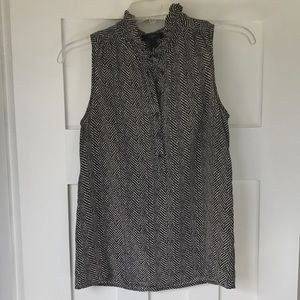 J Crew 100% silk washable sleeveless blouse